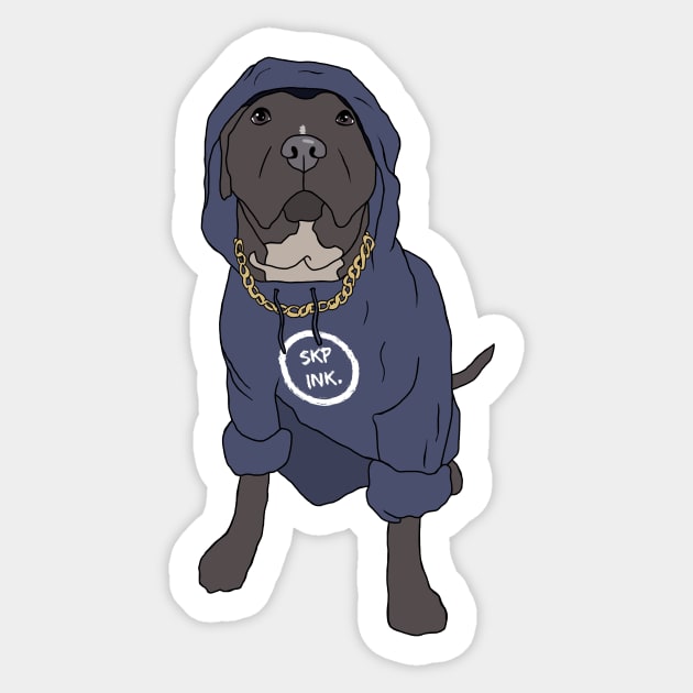 Miles The SKP ink Mascot Dog Sticker by SKPink